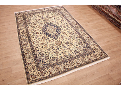 Perserteppich "Nain" 6la mit Seide 336x220 cm Beige