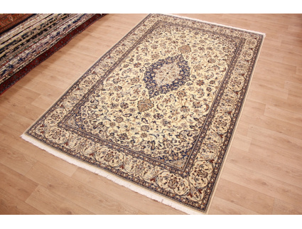 Perserteppich "Nain" 6la mit Seide 336x220 cm Beige