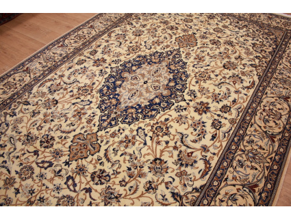 Perserteppich "Nain" 6la mit Seide 336x220 cm Beige