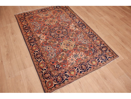 Antic Persian carpet Kashan Wool 197x130 cm Red