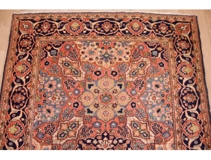 Antic Persian carpet Kashan Wool 197x130 cm Red