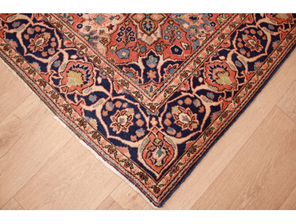 Antic Persian carpet Kashan Wool 197x130 cm Red