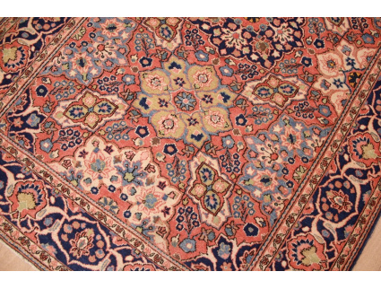 Antic Persian carpet Kashan Wool 197x130 cm Red