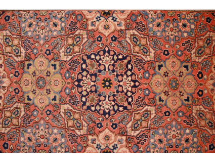 Antic Persian carpet Kashan Wool 197x130 cm Red