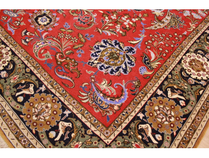 Persian carpet "Ghom"  virgin wool 340x251 cm Red