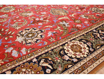 Persian carpet "Ghom"  virgin wool 340x251 cm Red