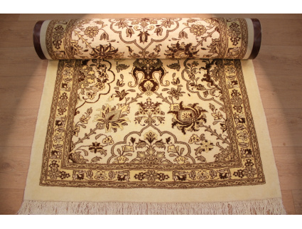 Perser Teppich "Waramin" Läufer 370x110 cm Beige