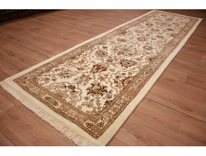 Perser Teppich "Waramin" Läufer 370x110 cm Beige