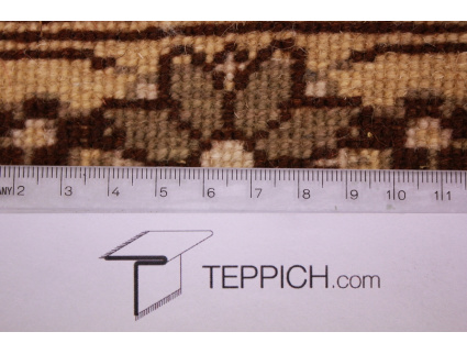 Perser Teppich "Waramin" Läufer 370x110 cm Beige