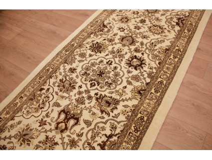 Perser Teppich "Waramin" Läufer 370x110 cm Beige