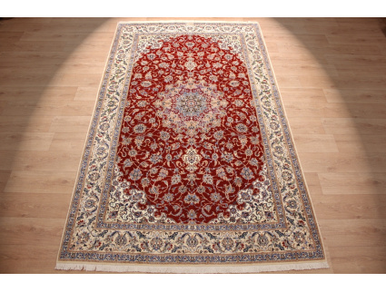 Persian carpet "Nain" 6la with Silk 242x175 cm