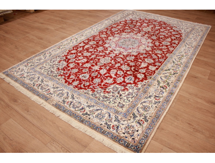 Persian carpet "Nain" 6la with Silk 242x175 cm