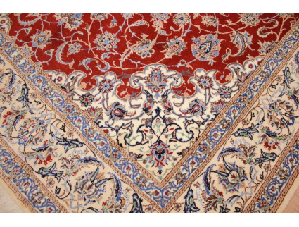 Persian carpet "Nain" 6la with Silk 242x175 cm