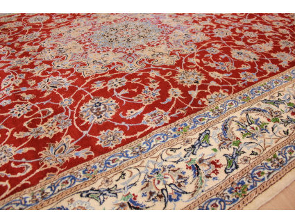 Persian carpet "Nain" 6la with Silk 242x175 cm