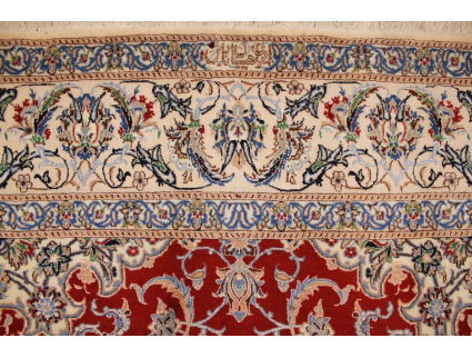 Persian carpet "Nain" 6la with Silk 242x175 cm