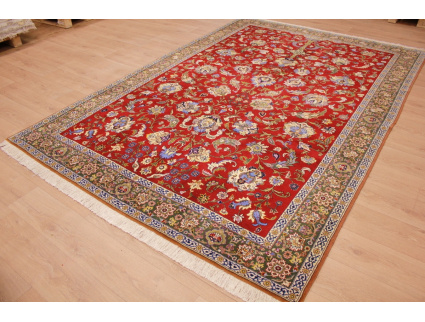 Persian carpet "Ghom"  virgin wool 318x218 cm Red