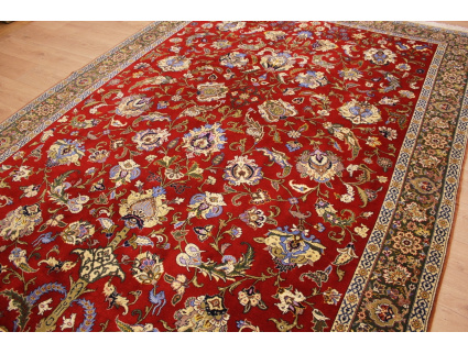 Persian carpet "Ghom"  virgin wool 318x218 cm Red