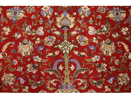 Persian carpet "Ghom"  virgin wool 318x218 cm Red