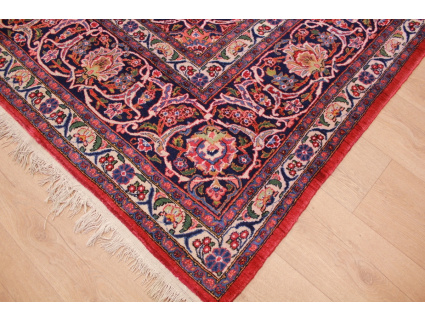 Persian carpet "Kashan" pure wool 452x306 cm Red