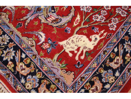 Persian carpet "Isfahan" with silk 108x73 cm