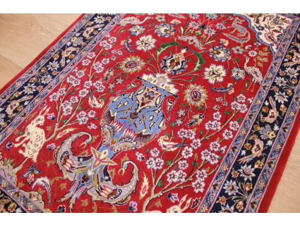 Persian carpet "Isfahan" with silk 108x73 cm