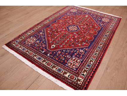 Persian carpet "Ghashghai" wool  147x105 cm Red