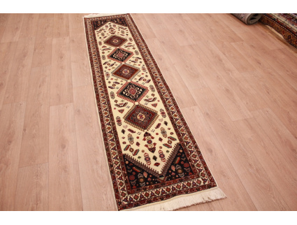 Persian carpet "Ghashghai" runner 270x65 cm Beige