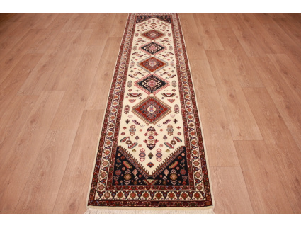 Persian carpet "Ghashghai" runner 270x65 cm Beige