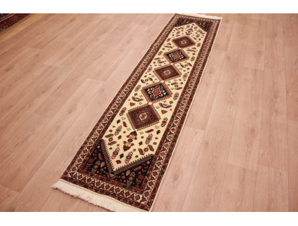 Persian carpet "Ghashghai" runner 270x65 cm Beige