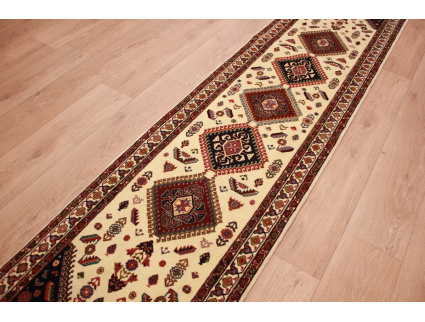 Persian carpet "Ghashghai" runner 270x65 cm Beige