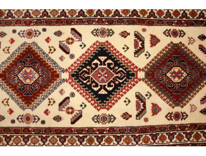 Persian carpet "Ghashghai" runner 270x65 cm Beige