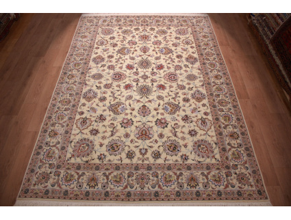 Persian carpet "Mashad" virgin wool & silk 350x250 cm