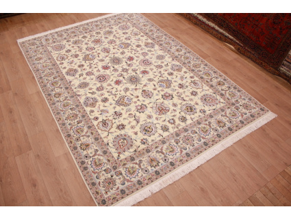 Perserteppich "Maschhad" mit Seide 350x250 cm Beige