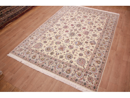 Persian carpet "Mashad" virgin wool & silk 350x250 cm