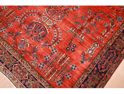 Antik Persian carpet "Sarough" Wool 192x130 cm Red