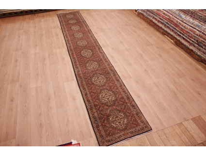 Runner Persian carpet "Bidjar" 495x72 cm Red