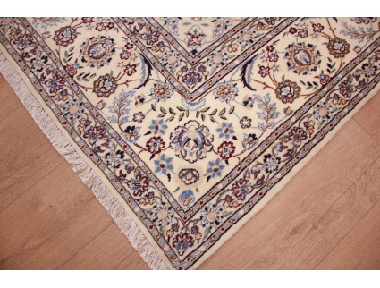 Persian carpet "Nain 6La" with Silk 346x243 cm Red