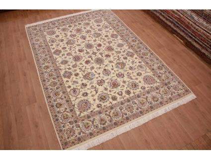 Perserteppich "Maschhad" mit Seide 350x250 cm Beige