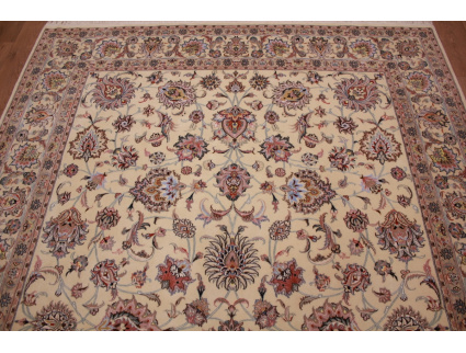 Perserteppich "Maschhad" mit Seide 350x250 cm Beige