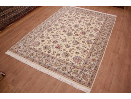 Perserteppich "Maschhad" mit Seide 350x250 cm Beige