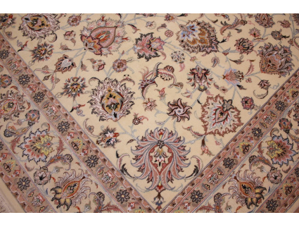 Persian carpet "Mashad" virgin wool & silk 350x250 cm