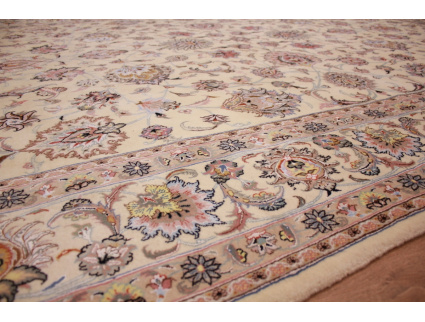 Perserteppich "Maschhad" mit Seide 350x250 cm Beige