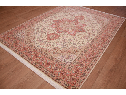 Perserteppich Täbriz geometrisch Beige 194x150 cm