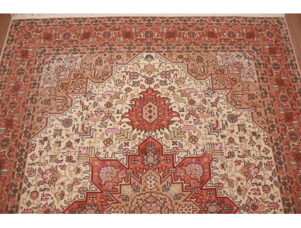 Perserteppich Täbriz geometrisch Beige 194x150 cm