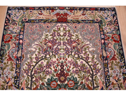 Persian carpet "Isfahan" with silk 158x113 cm