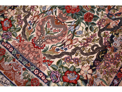 Persian carpet "Isfahan" with silk 158x113 cm