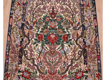 Persian carpet "Isfahan" with silk 158x113 cm