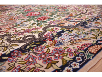 Persian carpet "Isfahan" with silk 158x113 cm