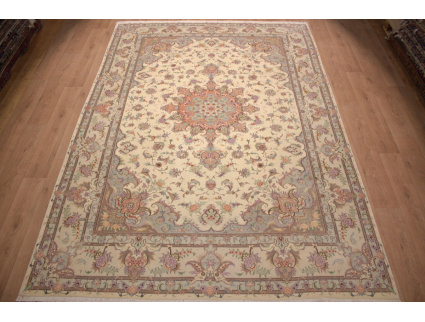 Persian carpet "Mashad" virgin wool & silk 354x250 cm