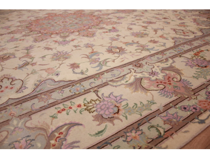 Persian carpet "Mashad" virgin wool & silk 354x250 cm